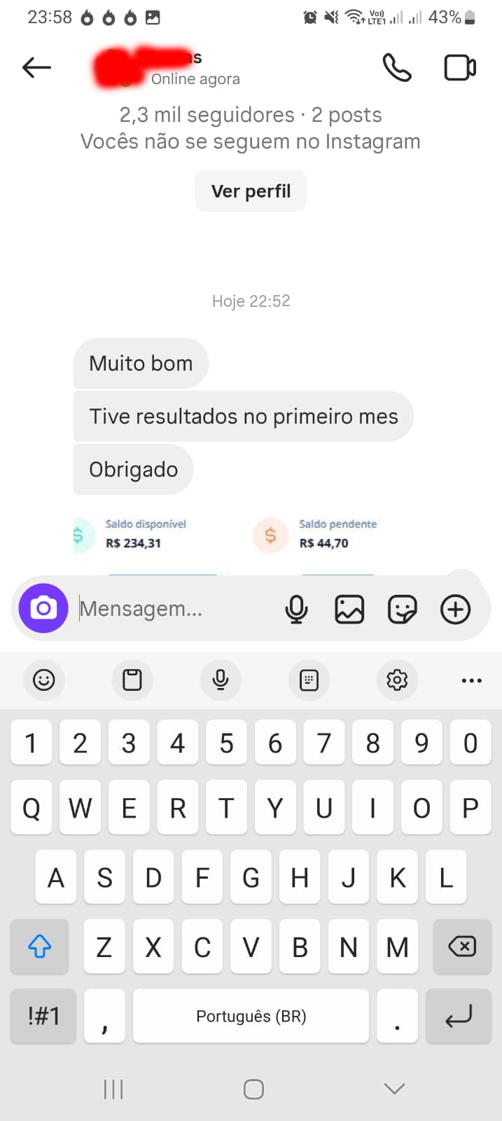 Depoimento de cliente